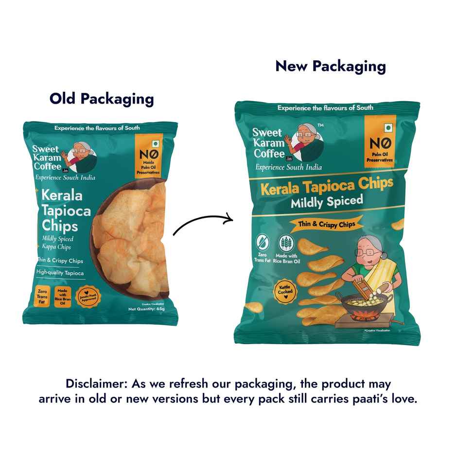 Sweet Karam Coffee Classic Tapioca Chips | No Palm Oil