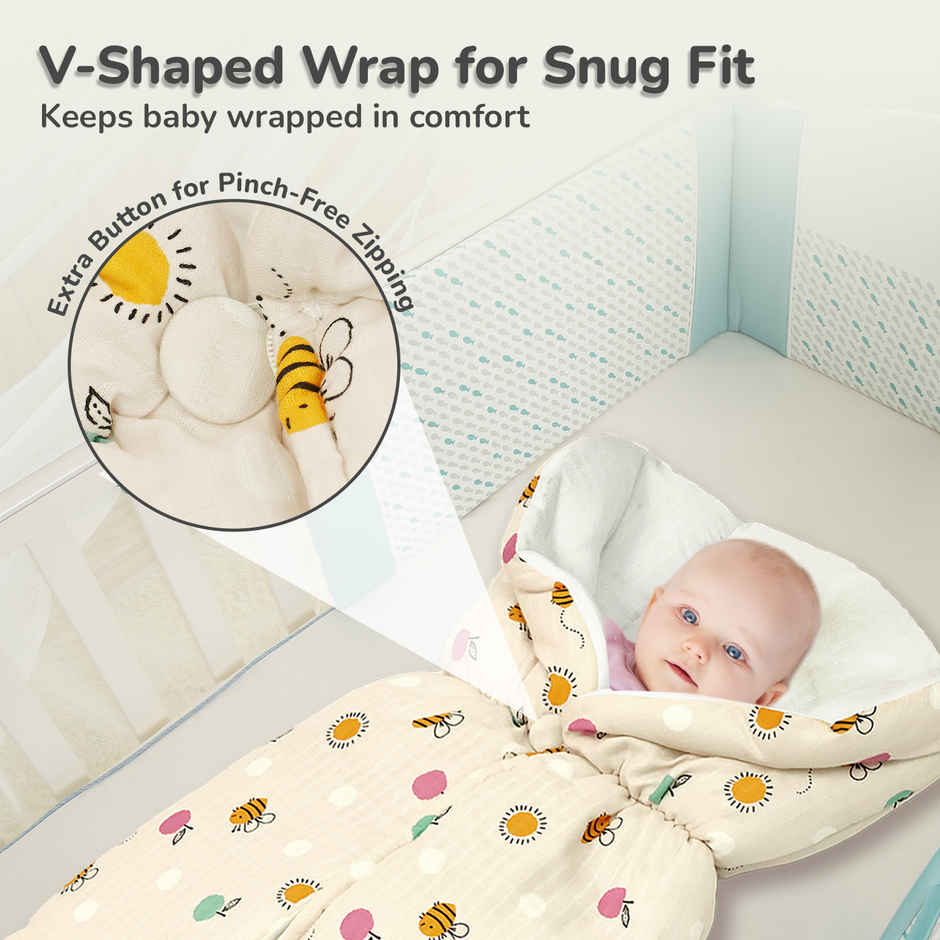 R for Rabbit Snuggy Bliss 100 Muslin Cotton Baby Bedding