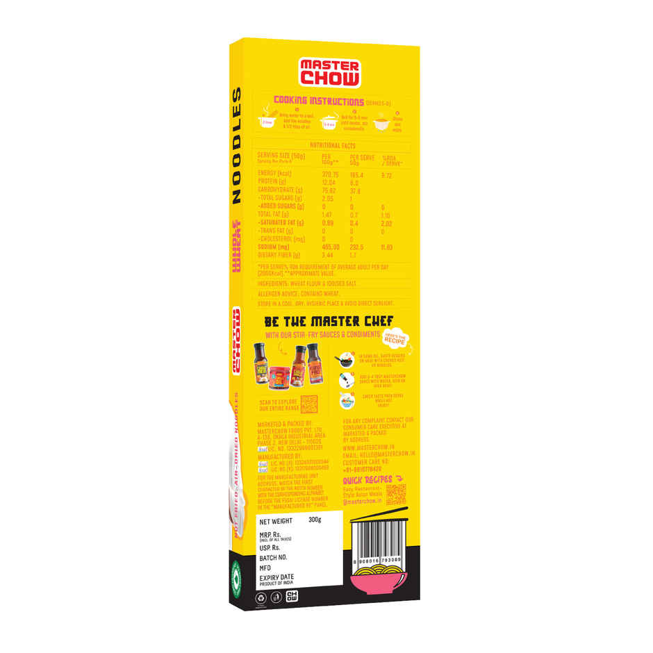 MasterChow Healthy Whole Wheat Noodles
