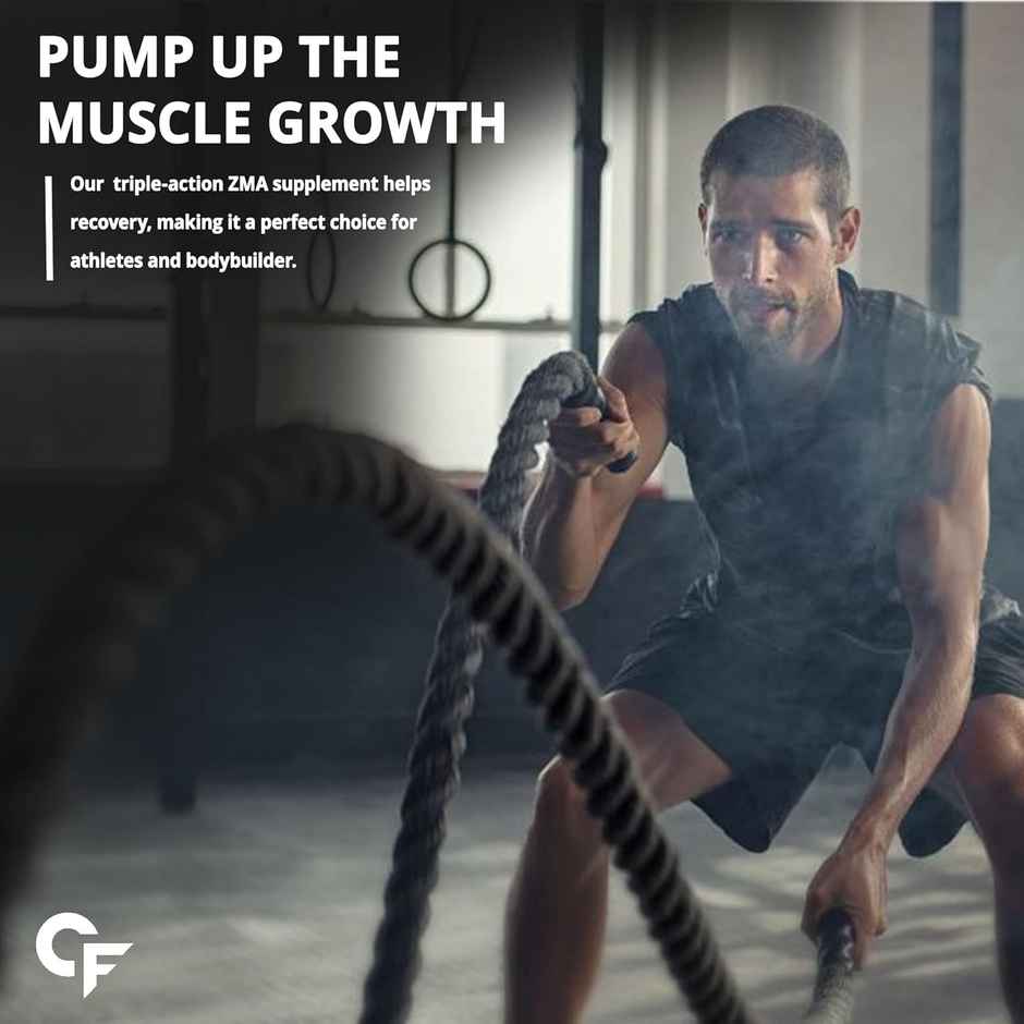 Carbamide Forte ZMA Supplement for Men Zinc and Magnesium Supplements with Vitamin B6 60 Tablets