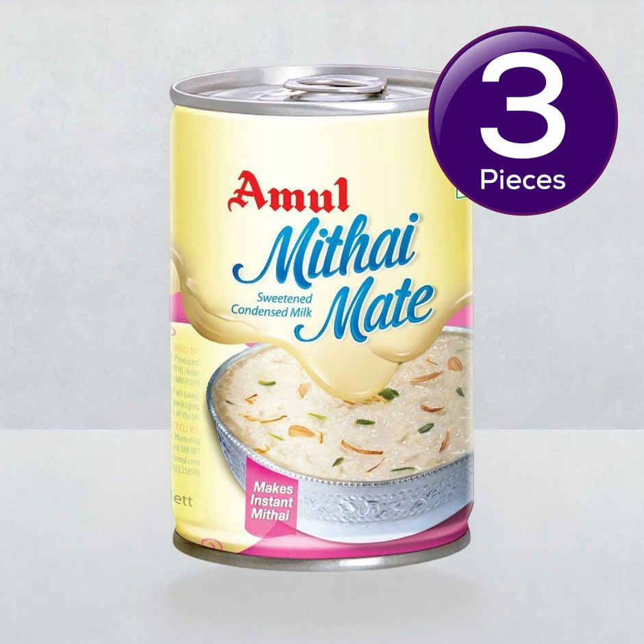 Amul Mithai Mate Condensed Sweetened Milk Tin Combo