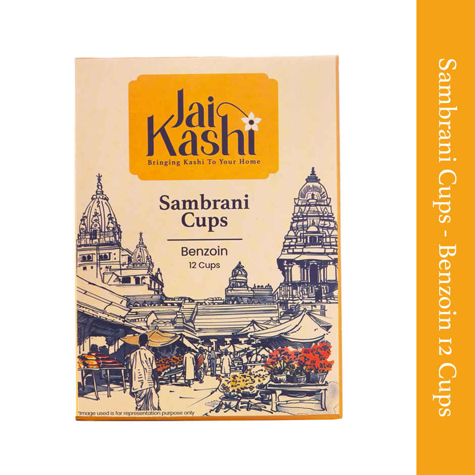Jai Kashi Benzoin Sambrani Cup - 12 pcs