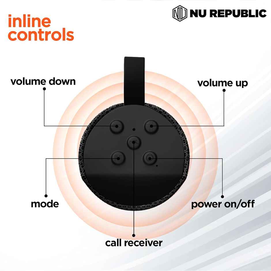 Nu Republic Music Box 10 With X-Bass Technology Upto 10Hrs Playtime 10W Bluetooth Speaker - Black