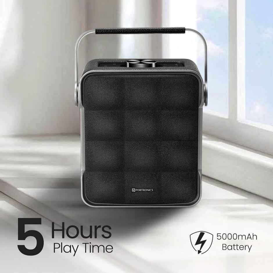 Portronics Harmony II 60W HD Sound Portable Bluetooth 5.3V Speaker | Type-C | Grey
