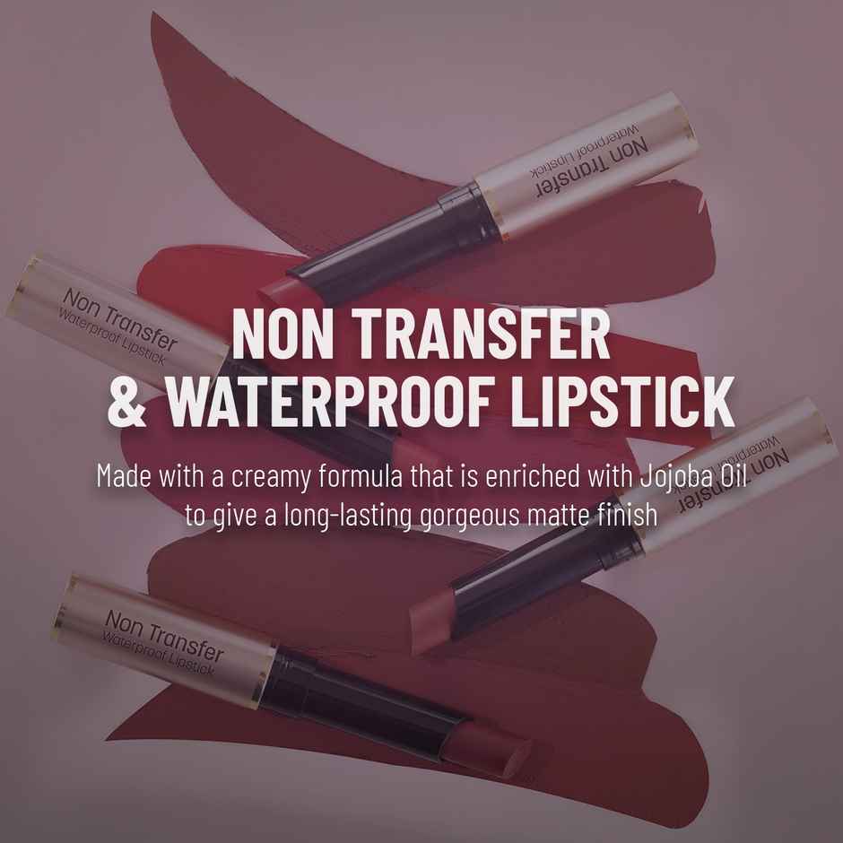 Swiss Beauty Non Transfer Waterproof Lipstick - 415 Bare