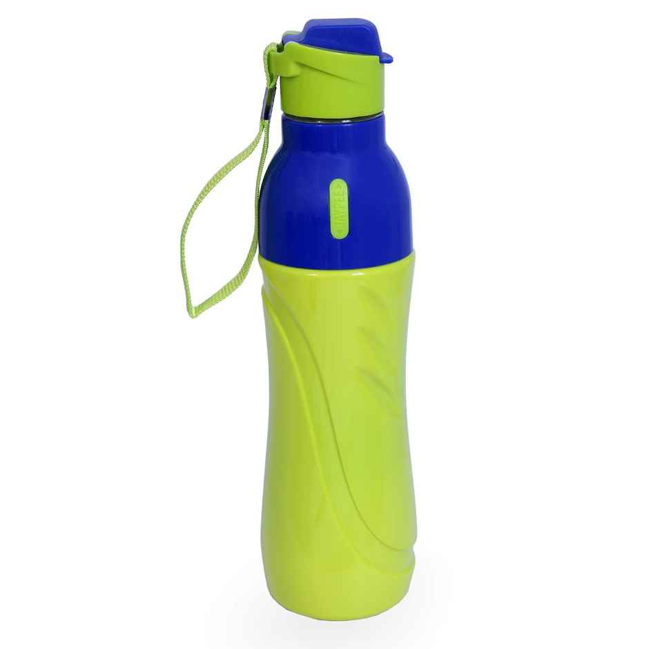 Jaypee Googly PU Insulated Fliptop Sipper Lid Water Bottle for kids | Green | 650ml