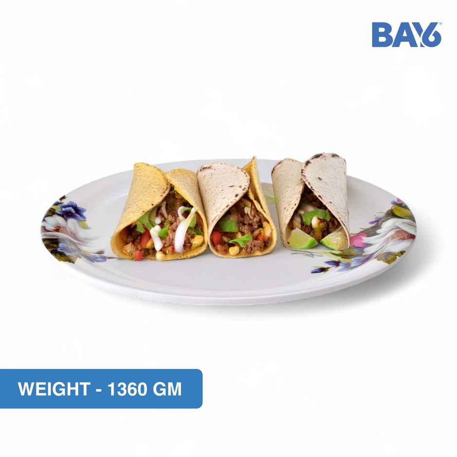 BAY6 Euro Series Round Melamine Dinner Plate -11" - Daisy Pink - Set of 4