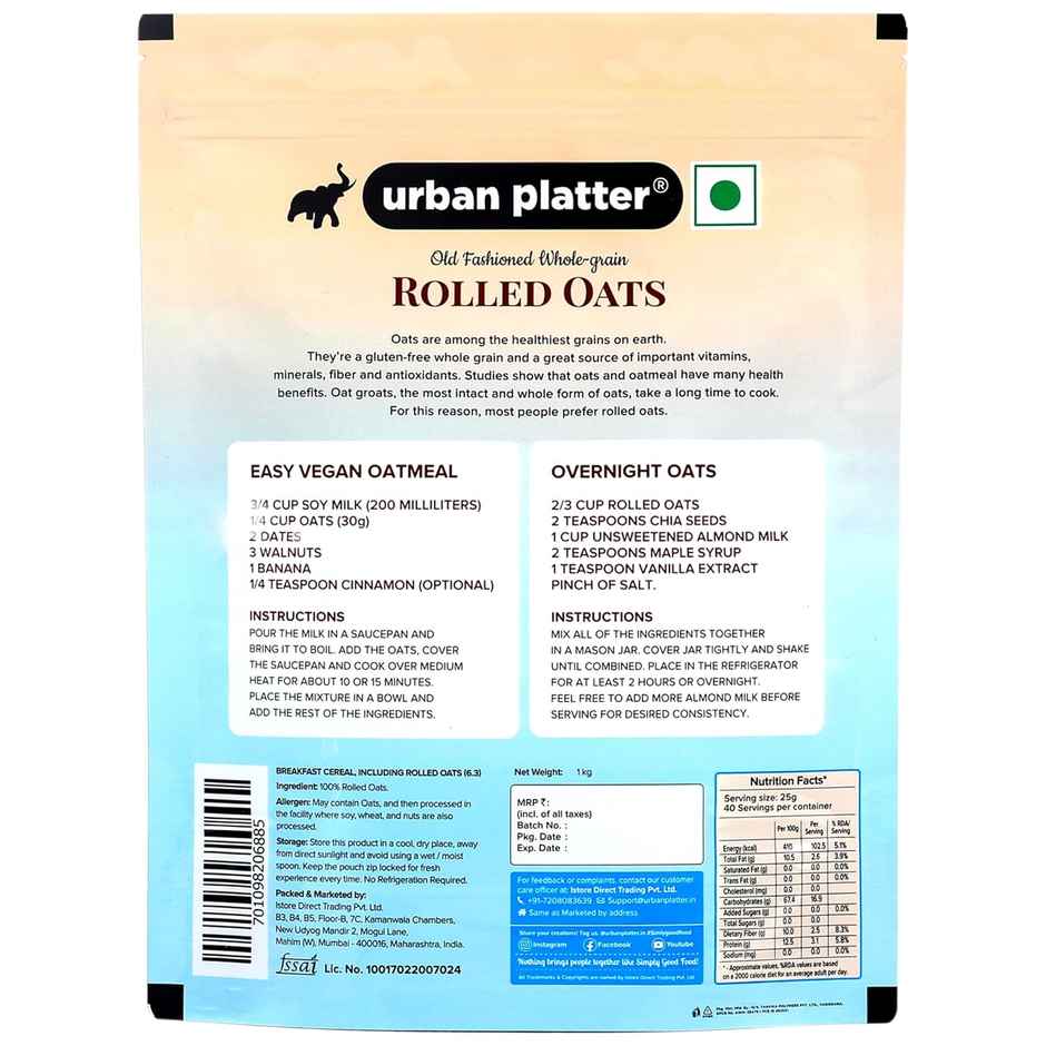 Urban Platter Rolled Oats