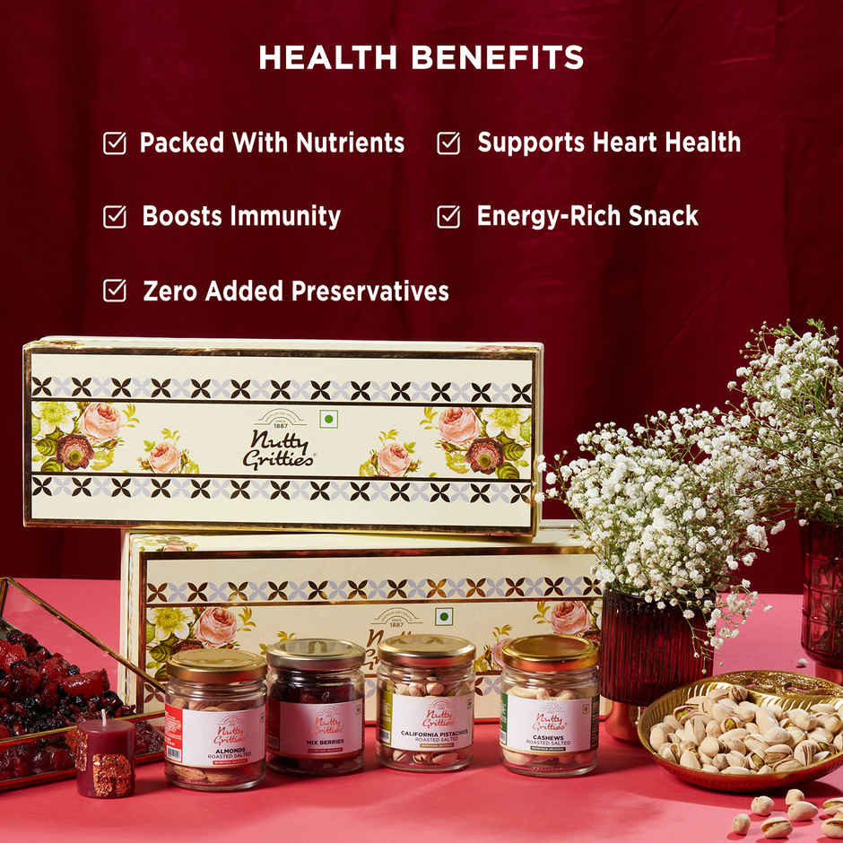 Nutty Gritties Gold Collection Dry Fruits Gift Box