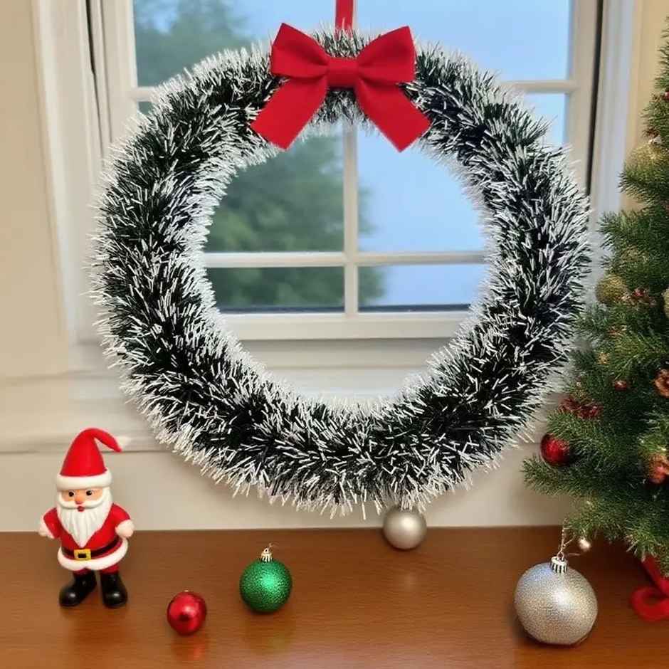 Artificial Christmas Wreath & Garland for Front Door and Wall Decoration | Party Propz