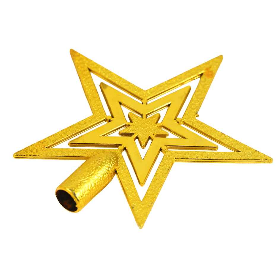 Christmas Tree Top Decorative Star | Golden | Sparkling Tree Topper | Picfest