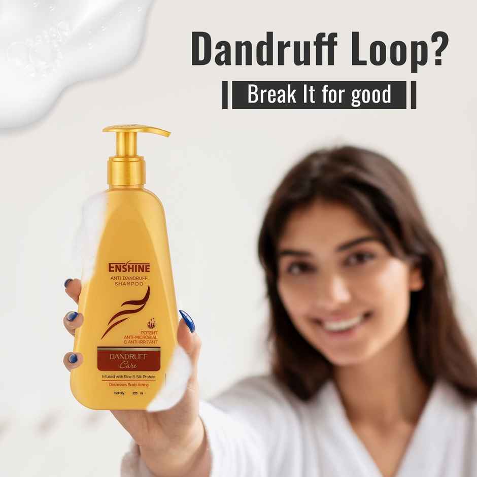Enshine Anti-Dandruff Shampoo | Fights Flakes & Soothes Scalp | Removes Itchiness & Dryness