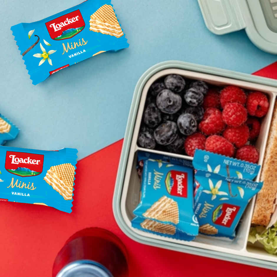 Loacker Minis Vanilla Wafer Cookies with Tin