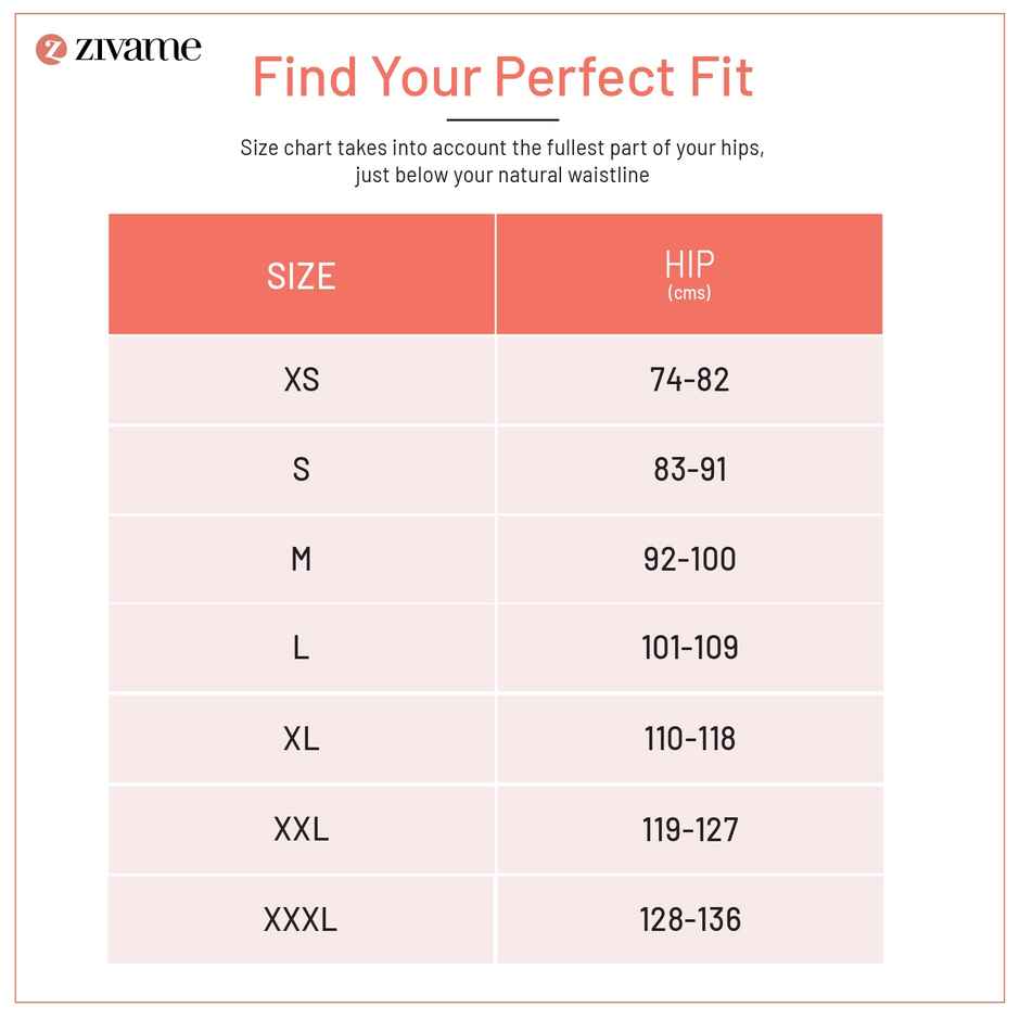 Zivame Women's Full Coverage Medium Rise Hipster Panty | Roebuck - XL