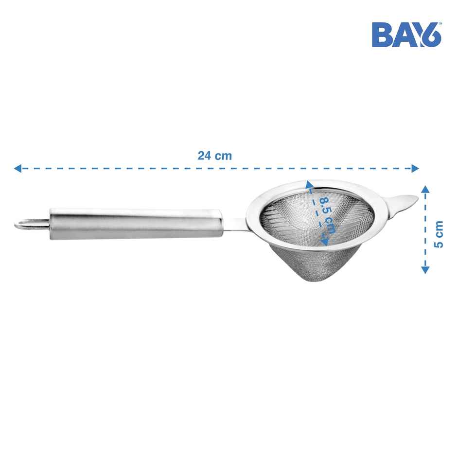 BAY6 Steel Pipe Handle Tea Strainer