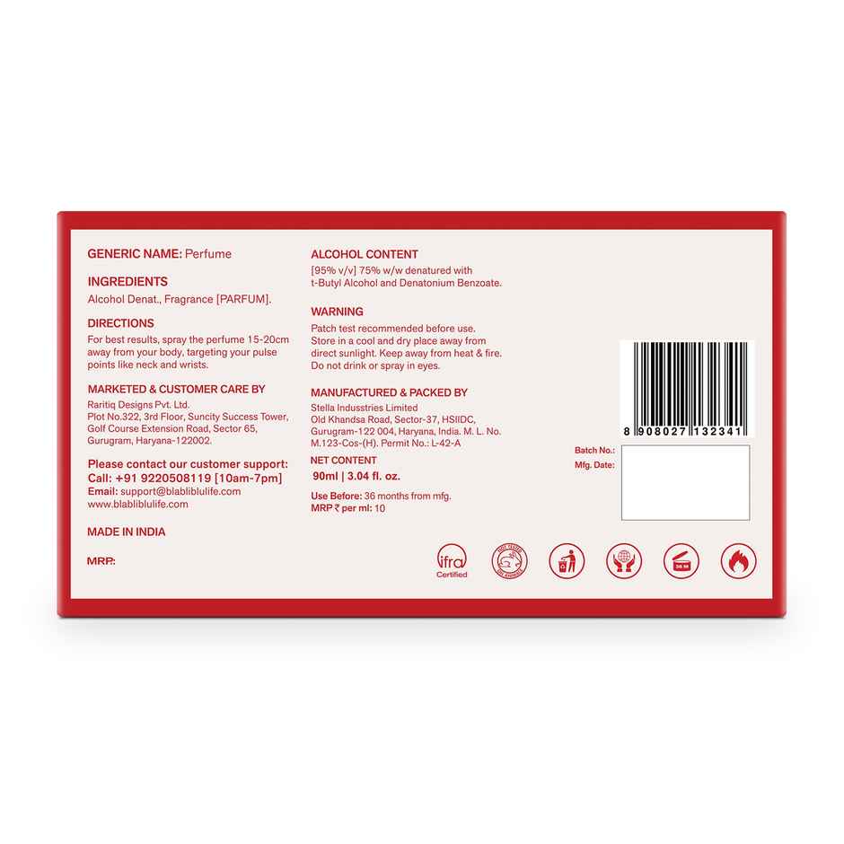 BLA BLI BLU Women Perfume Gift Set | 3x30ml | Floral & Fruity | Long Lasting