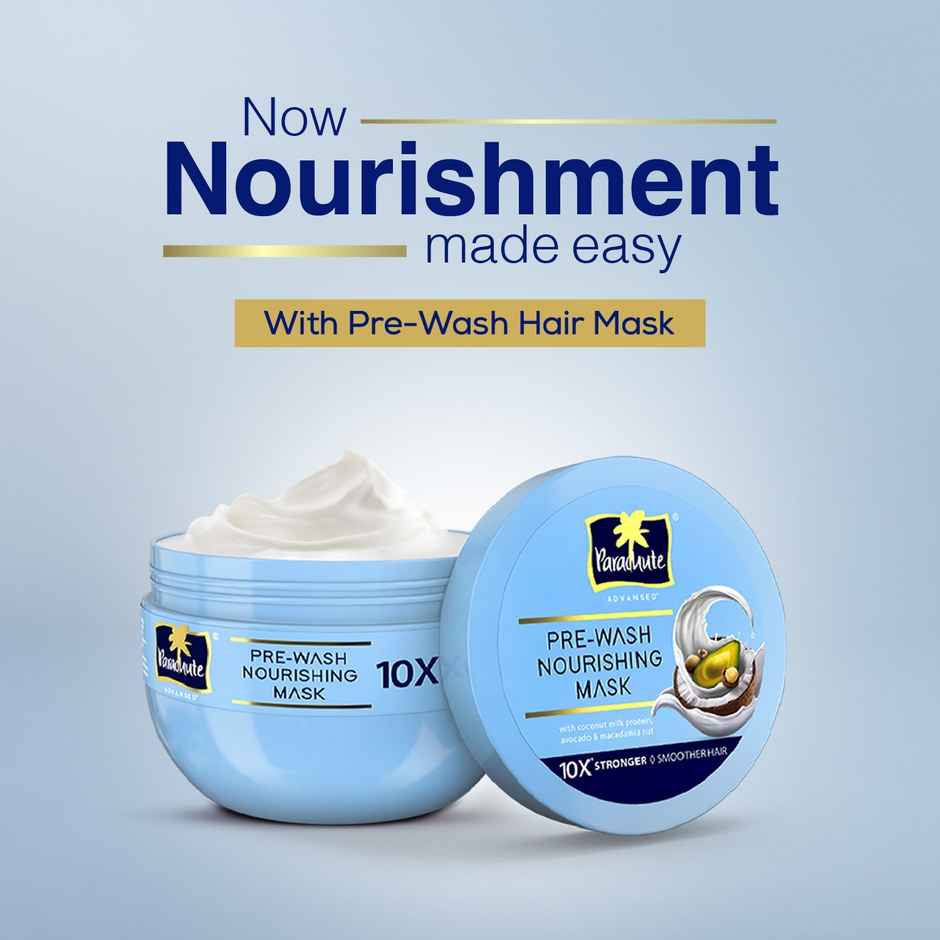Parachute Advansed Pre-Wash Nourishing Hair Mask For Scalp & Hair| Avocado & Macadamia Nut