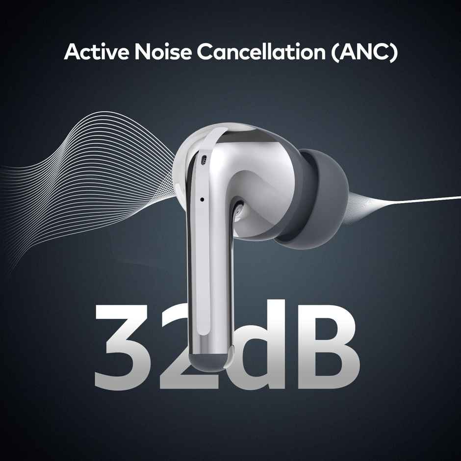 itel T31 Pro ANC Earbuds 32dB ANC, Quad Mic, 45H Playtime, 10Mm Drivers, Fast Charge, BT 5.3, IPX5