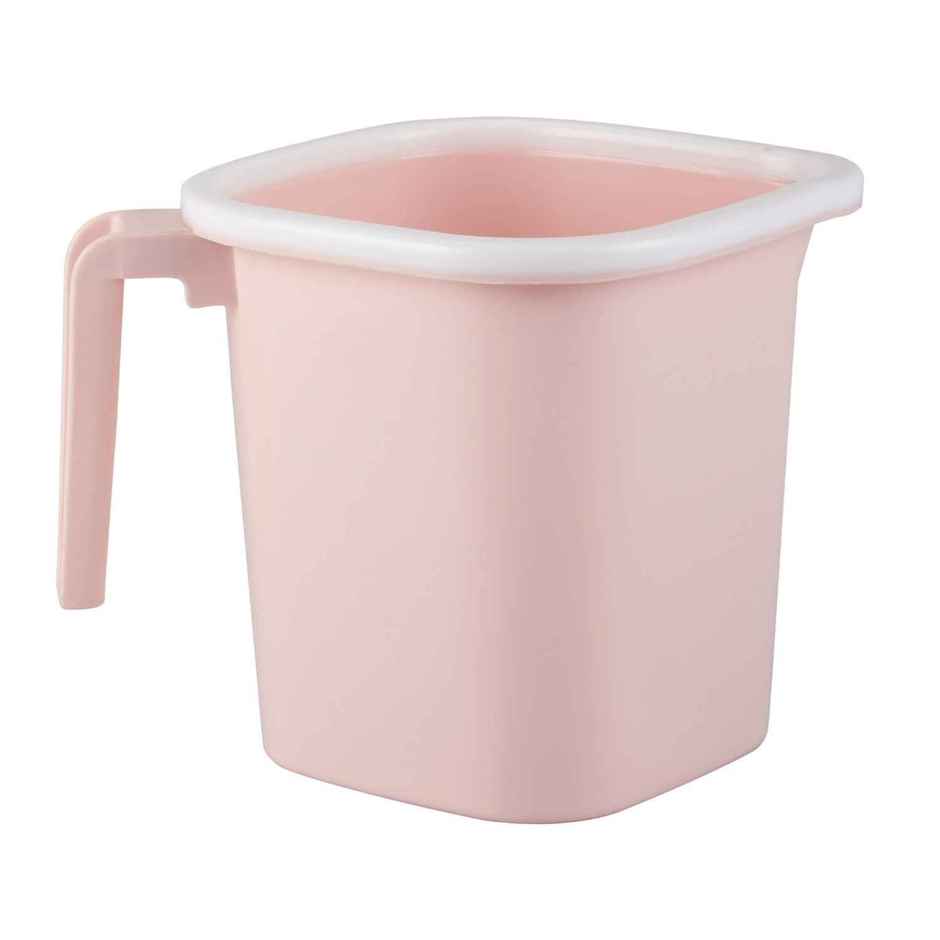Ratan Plasticware Premia Bath Mug | 1.5 L| Daiso Pink | Pack Of 1