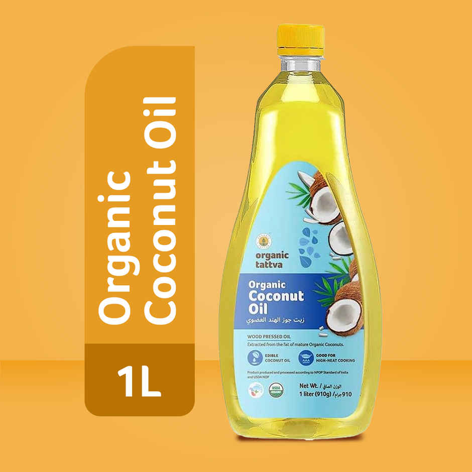 Organic Tattva Coconut Cold Pressed Oil (Nariyal Oil)