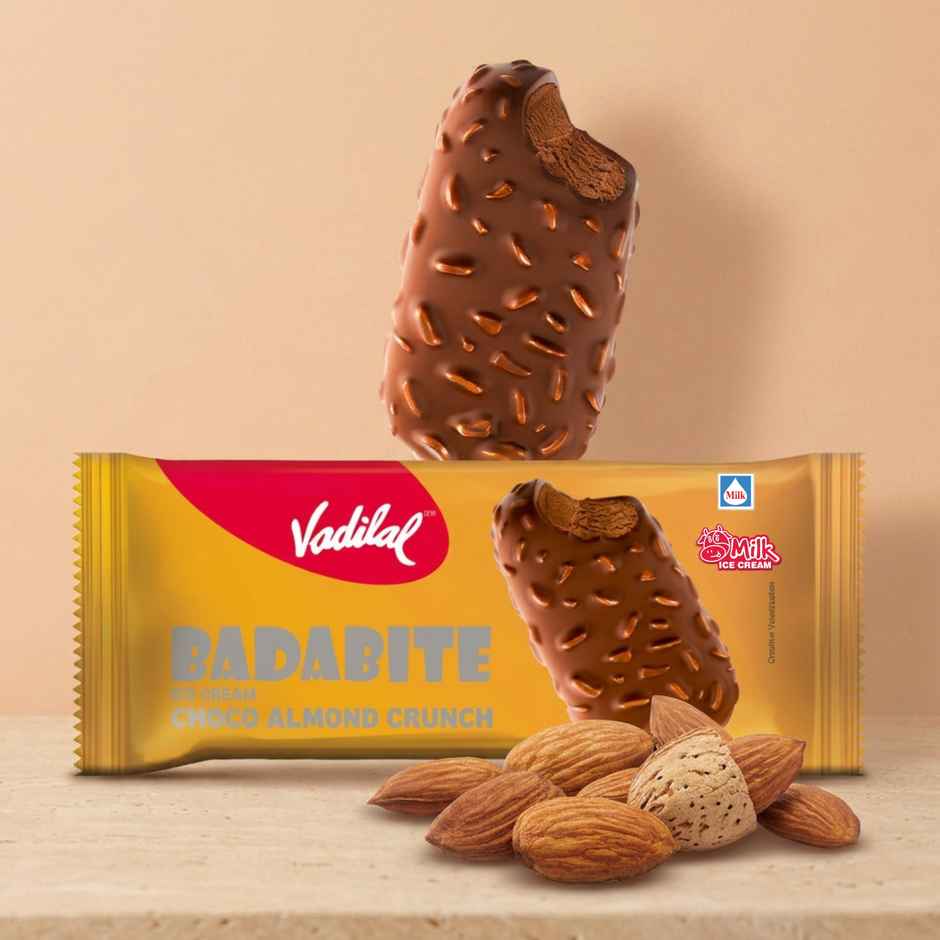 Vadilal Almond Crunch Badabite Ice Cream Stick