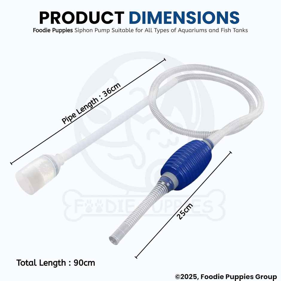 Foodie Puppies Siphon Pump for Aquarium