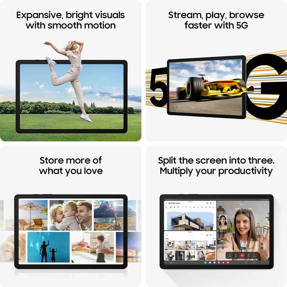 Samsung Galaxy Tab A9+ | 11.0" Display | 8 GB RAM | 128 GB ROM | Wi-Fi+5G | Graphite