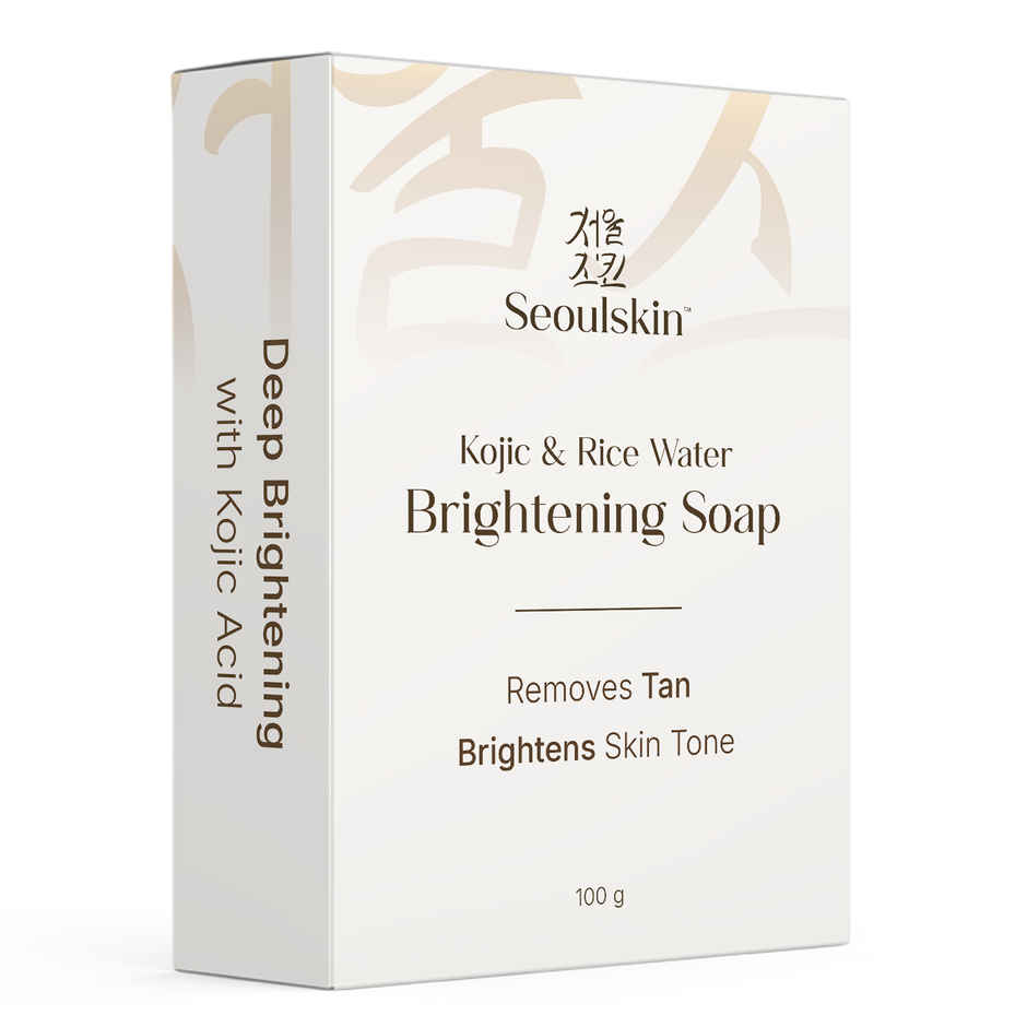 Seoulskin Kojic & Rice Soap | Brightening | Dark Spots, Tan Removal | All Skin Types
