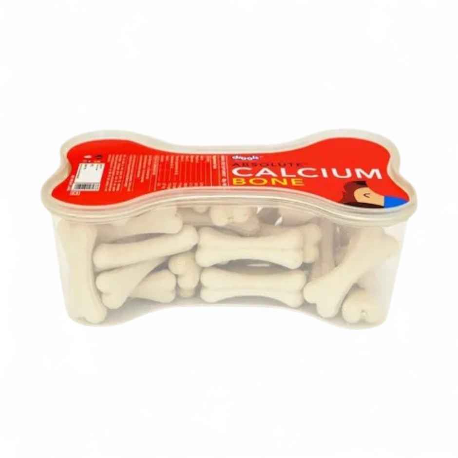 Drools Absolute Calcium Bone Jar | Dog Supplement - 40 Pieces