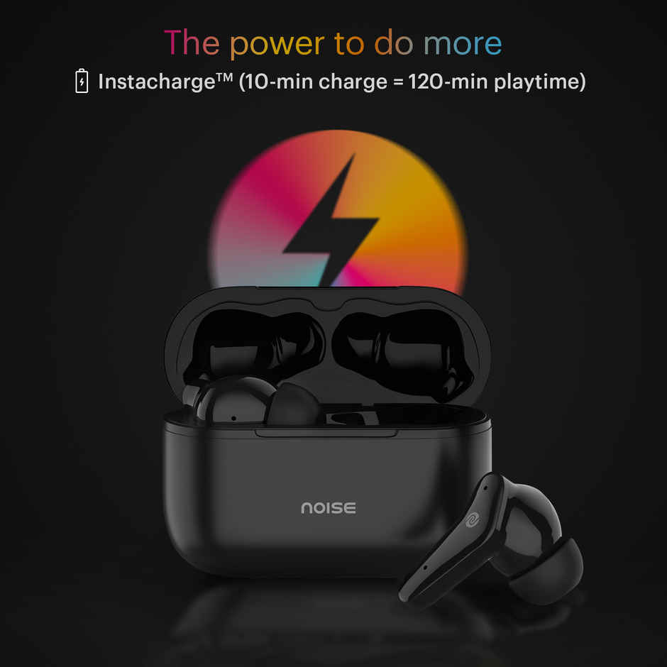 Noise Buds VS102 50H Battery 11mm Driver IPX5 Instacharge BTv5.1 TWS Earbuds | Jet Black