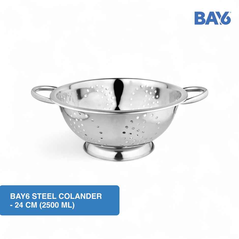 BAY6 Steel Colander - 24 cm (2500 ml)