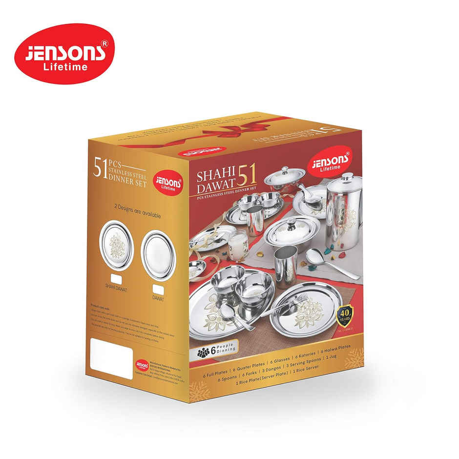 Jensons 51 Pcs Dinner Set Lazer