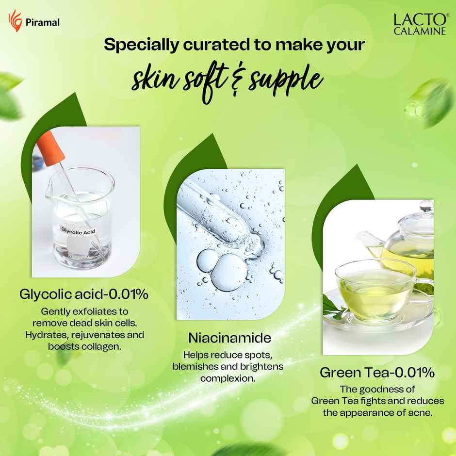 Lacto Calamine Green Tea Night Gel For Overnight Hydration & Moisturisation