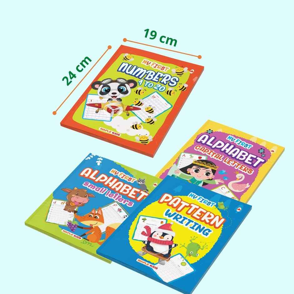 Writing Practice Books for Kids (Set of 4 Books) - Learn and Practice