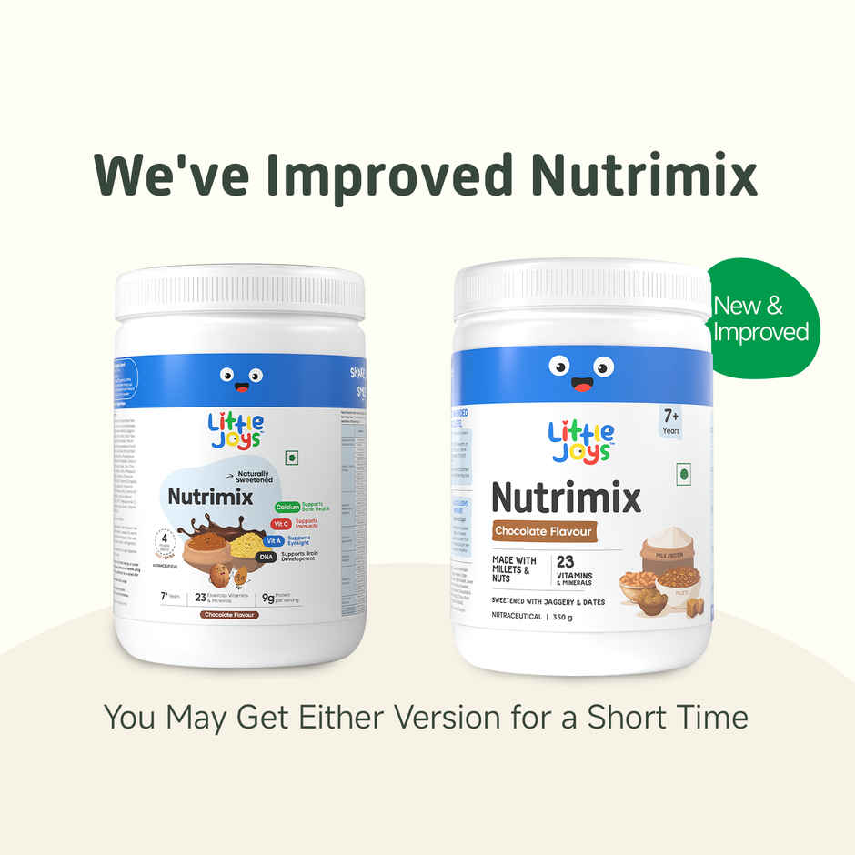 Little Joys Nutrimix Chocolate Drink Mix With Ragi And Bajra | For 7 - 12 Years Kids
