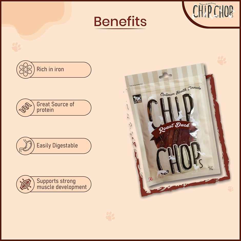 Chip Chops Roast Duck Dog Treat