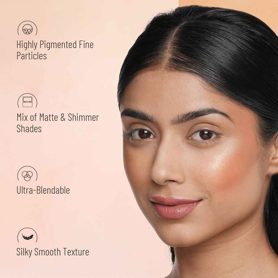 Swiss Beauty Highly Pigmented 8 -in-1 Ultra Blush Palette With Matte & Shimmer - 01