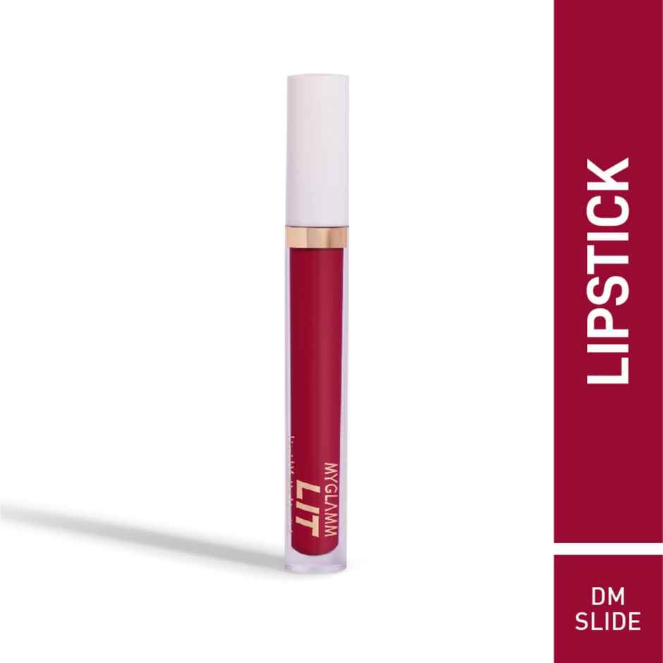 MyGlamm Lit Liquid Lipstick - Red | Silicone Free | Preservative Free