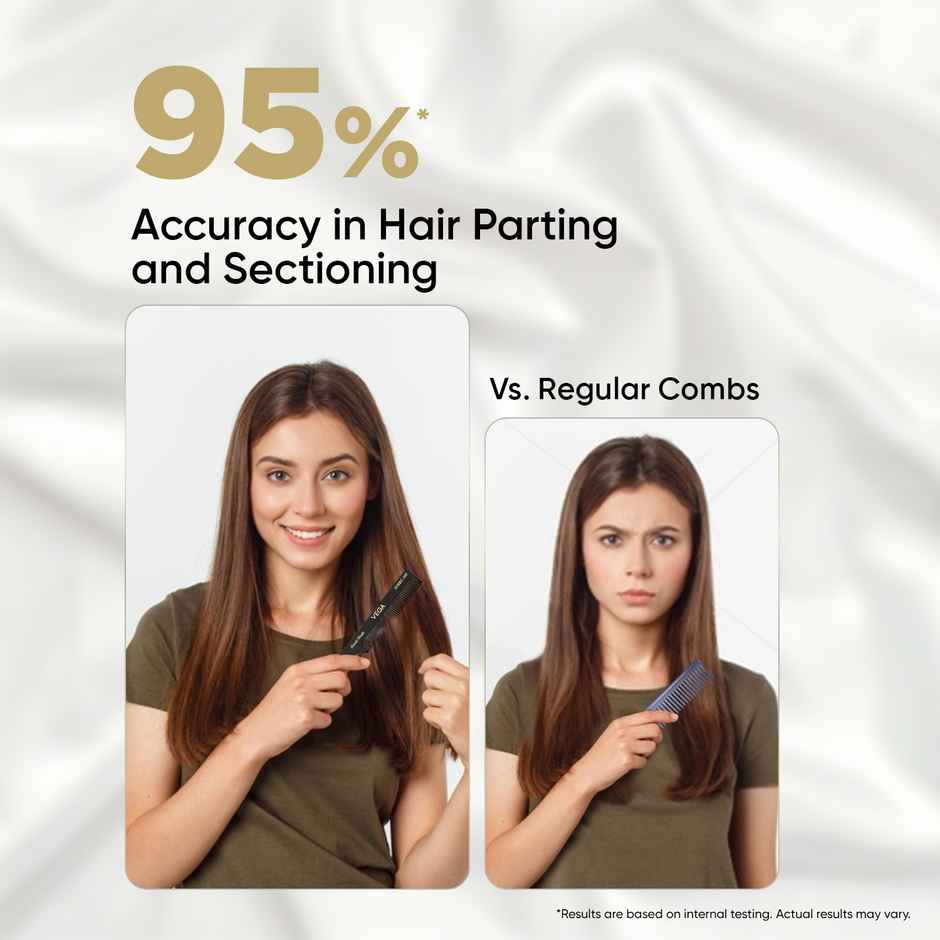 VEGA Tail Hair Comb with Steel Pin for Women | HMBC-305