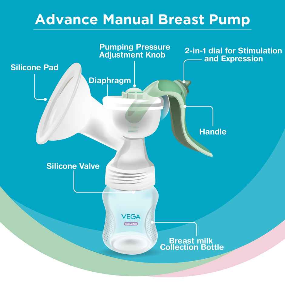 Vega Baby Natural Expression Manual Breast Pump - Advanced- Bpa Free | Vbbf3-02