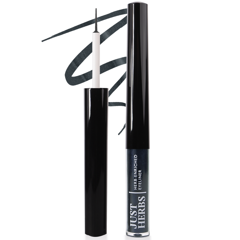 Just Herbs Liquid Eyeliner With Waterproof & Smudge-Proof Formula (Smoky Charcoal)