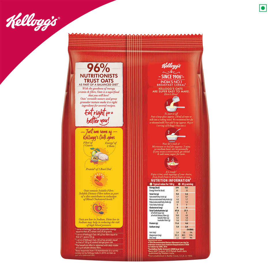 Kellogg's Oats Trusted by Nutritionists
