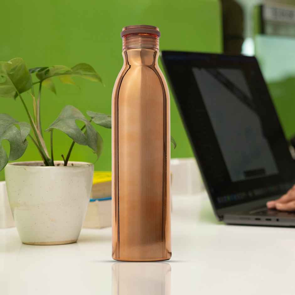 BAY6 Stainless Steel Hot & Cold Thermosteel Vacuum Flask | 1 L | Copper