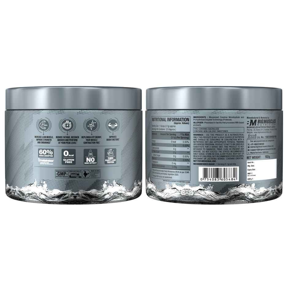 Big Muscles Nutrition Creatine | Pure Creatine Monohydrate