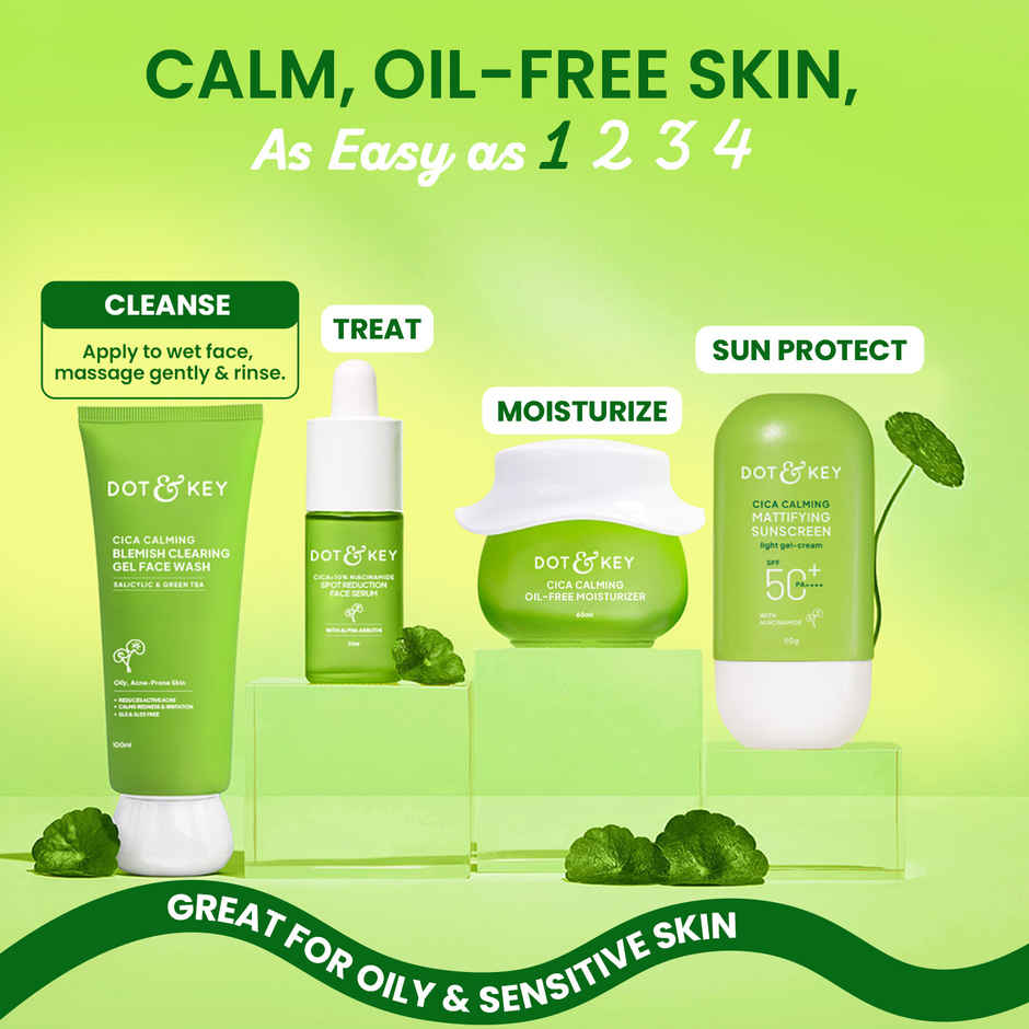Dot & Key Cica Salicylic Face Wash With Tea Tree Oil For Oily Acne Prone Skin