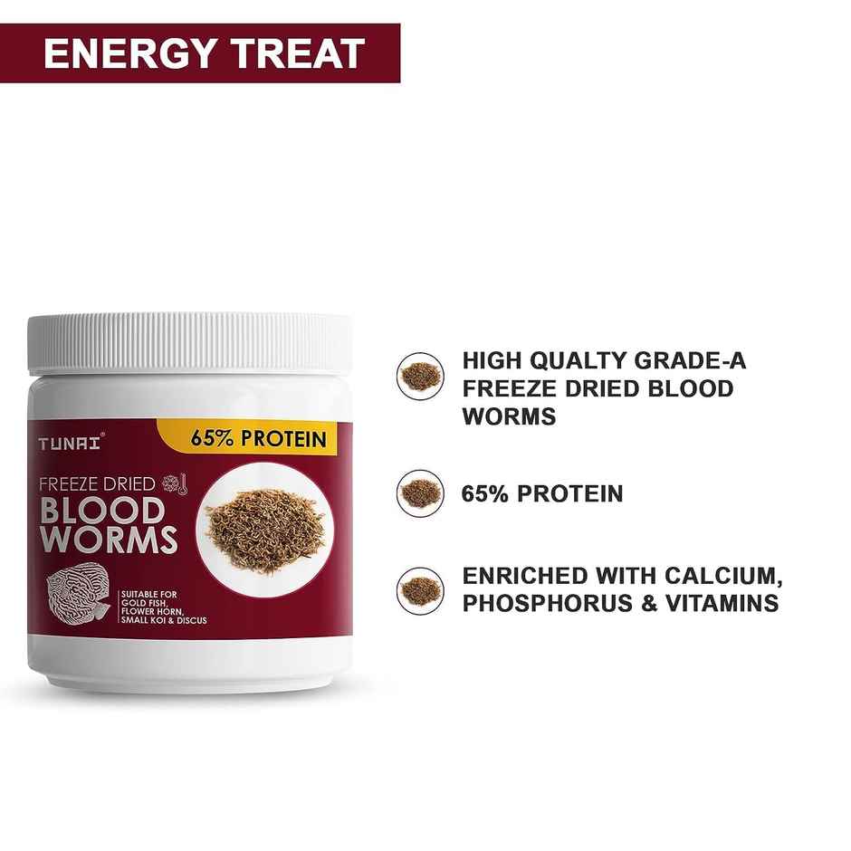 Tunai Freeze Dried Blood Worms