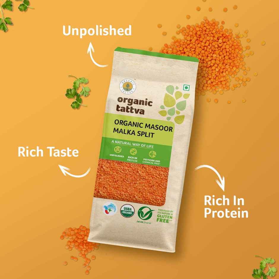 Organic Tattva Masoor Malka Split