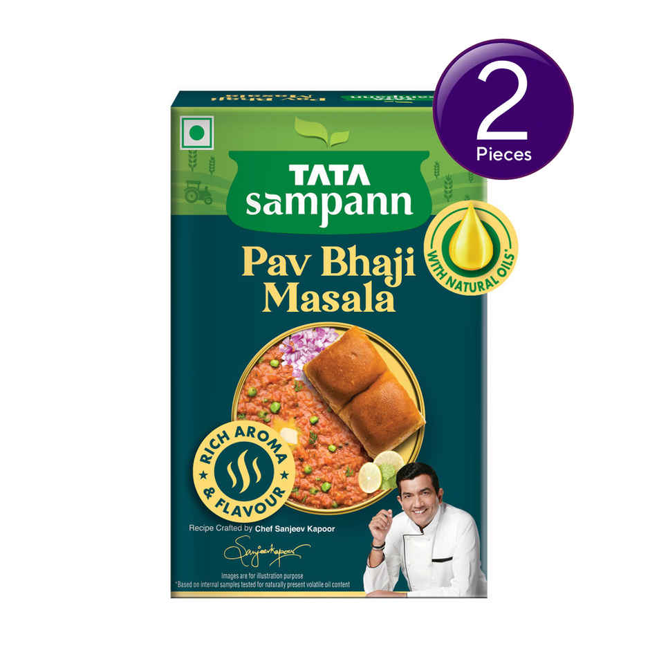 Tata Sampann Pav Bhaji Masala with Natural Oils Rich Aroma & Flavour Combo