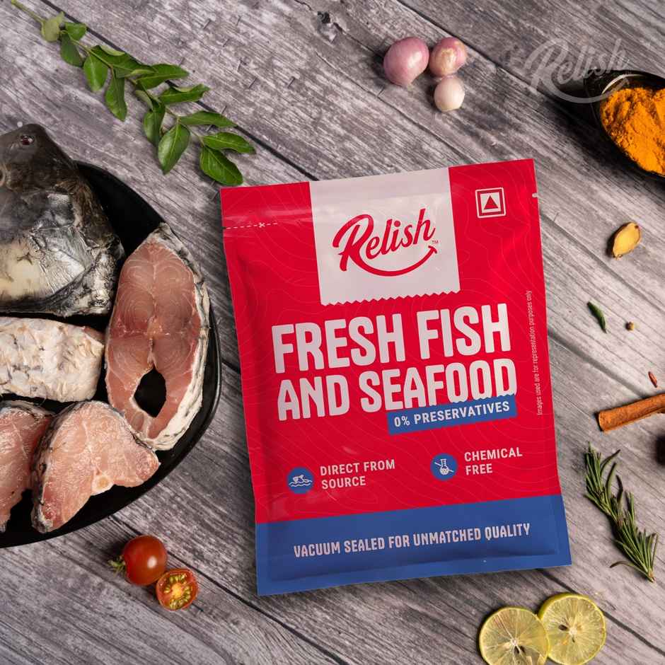 Relish Catla Curry Cut With Head | Energy - 560 kcal | Protein - 95 g (19%)