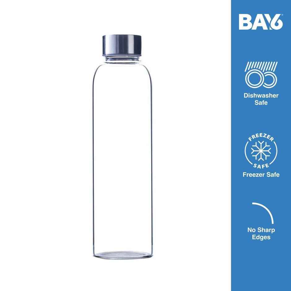 BAY6 Premium Imported Borosilicate Glass Bottle | 1000 ml